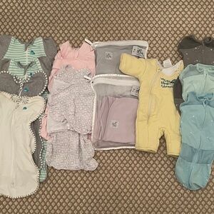 Bundle of Swaddles: Ollie, Happiest Baby, Halo, Love to Dream, Merlin